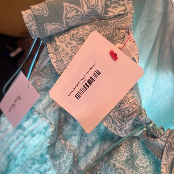 Lovely lifestyle print maxi size large. Rose Velvet. Pretty mint green/white - Picture 10 of 11